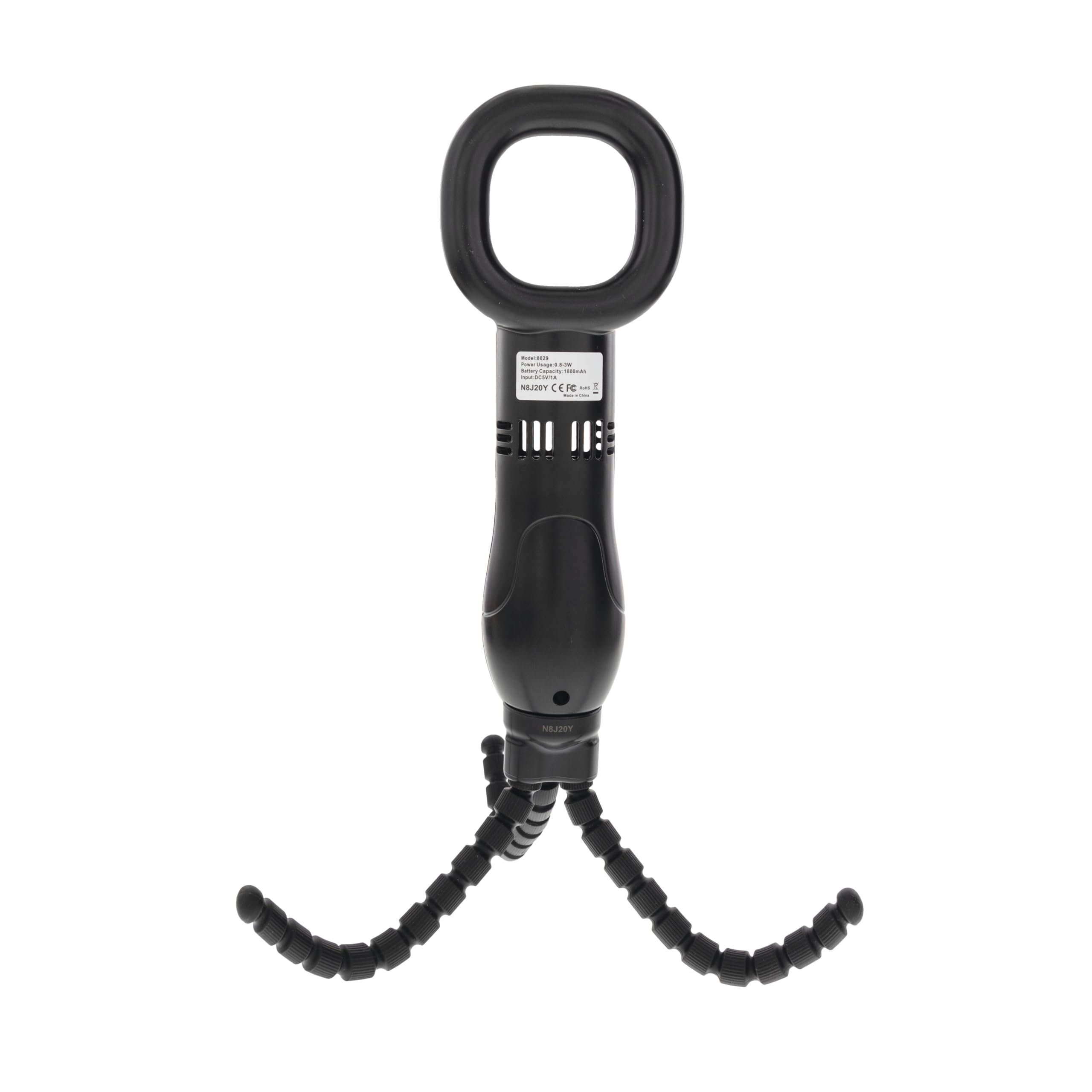 Nuby Bladeless Stroller Fan with Adjustable Legs - 3-Speed Portable Fan for Car Seats and Play Yards - Stroller Accessories - Safe Design for Little Fingers - Black - Image 3