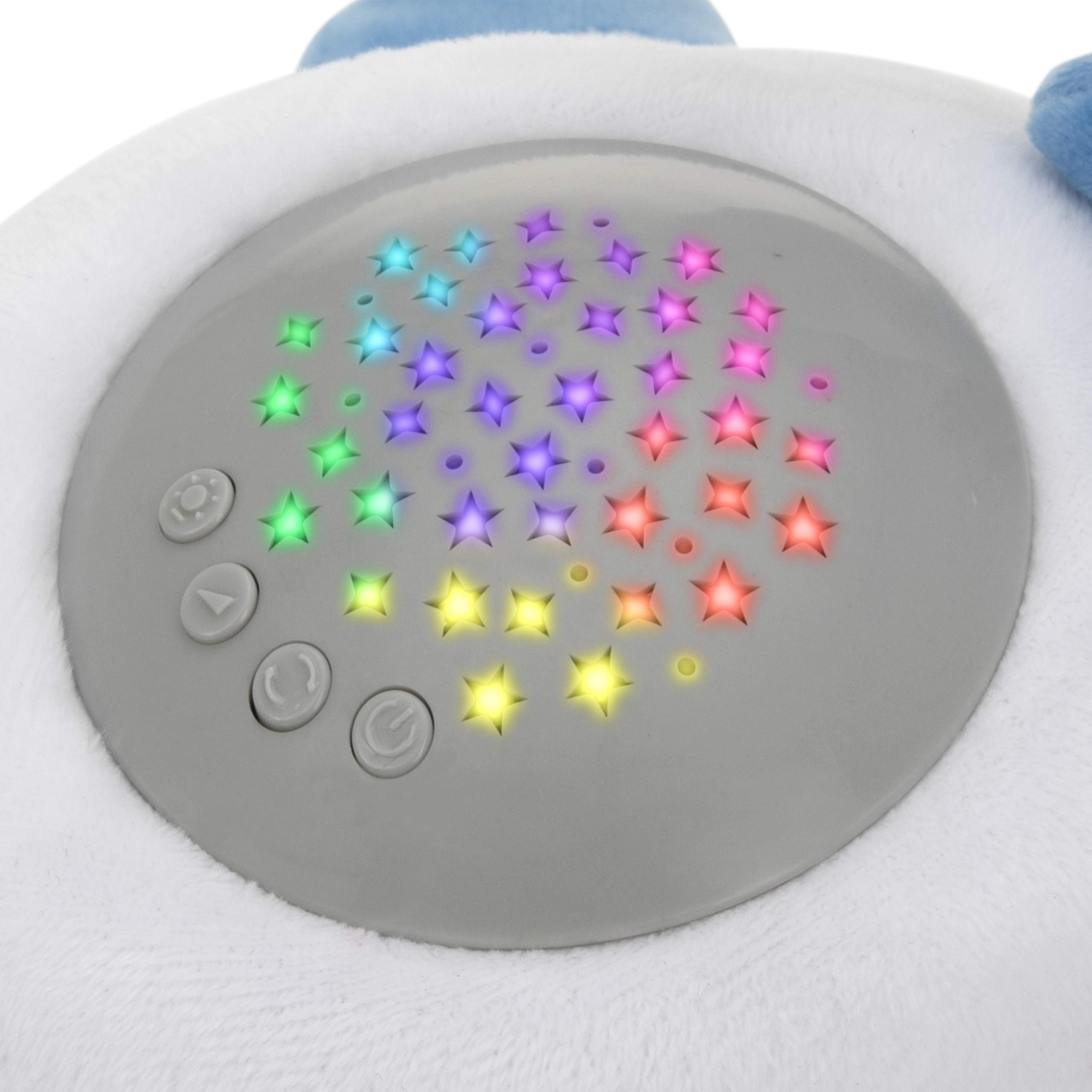 Nuby Calming Nightlight & Soothing Sound Plush Pal, Nightlight Projector with 10 Lullabies, Unicorn - Image 3