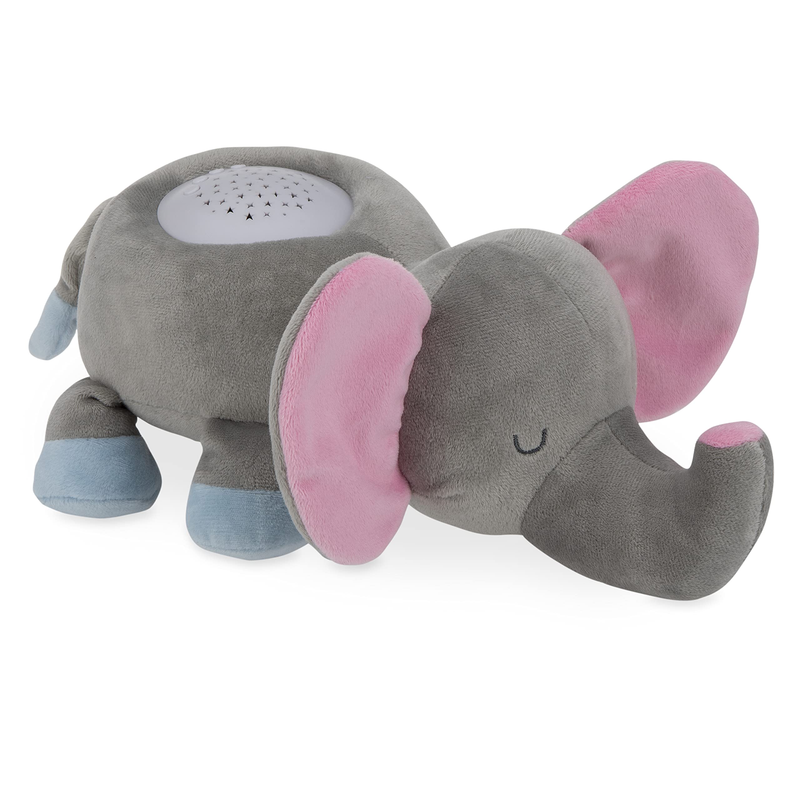 Nuby Calming Nightlight & Soothing Sound Plush Pal, Nightlight Projector with 10 Lullabies, Elephant - Image 5