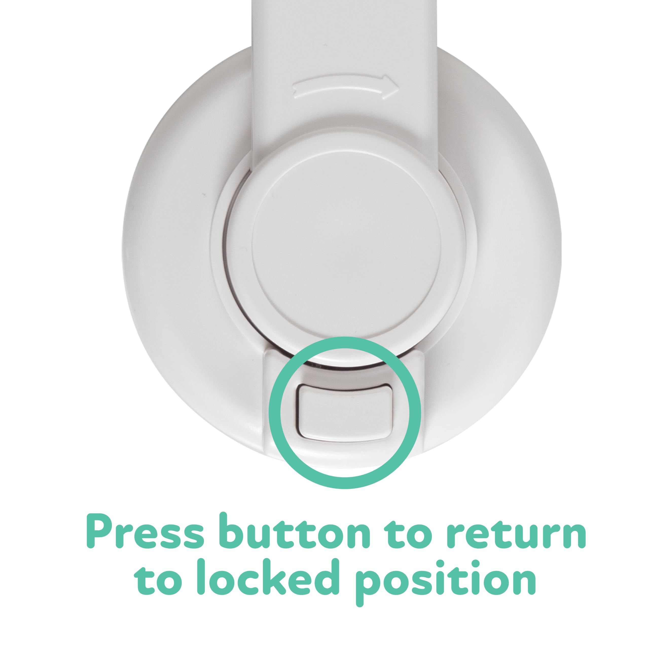 Nuby Child Safety Toilet Locks - 2 Pack - Toilet Lid Lock for Baby Proofing - Easy One-Hand Operation - Simple Installation - Fits Most Seats - Image 4