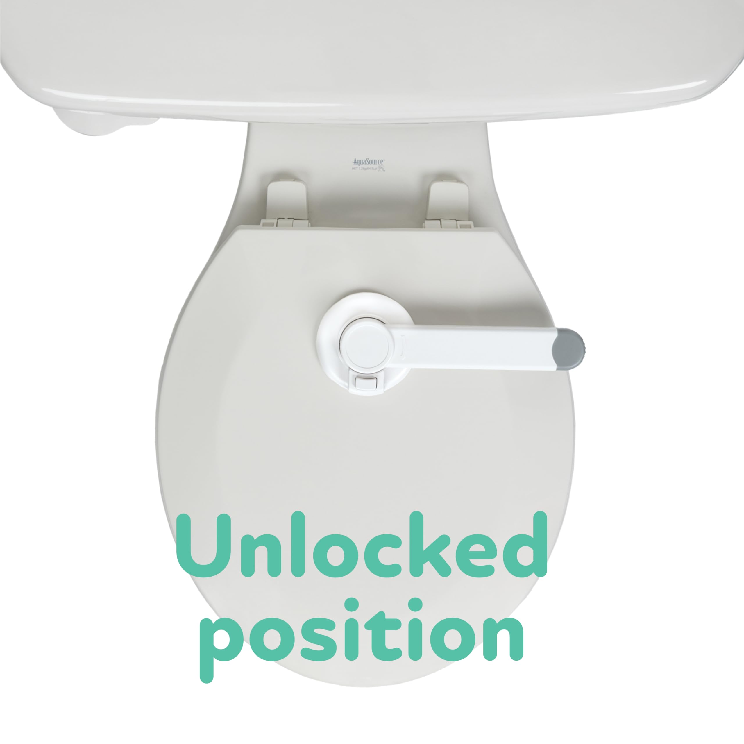Nuby Child Safety Toilet Locks - 2 Pack - Toilet Lid Lock for Baby Proofing - Easy One-Hand Operation - Simple Installation - Fits Most Seats - Image 5