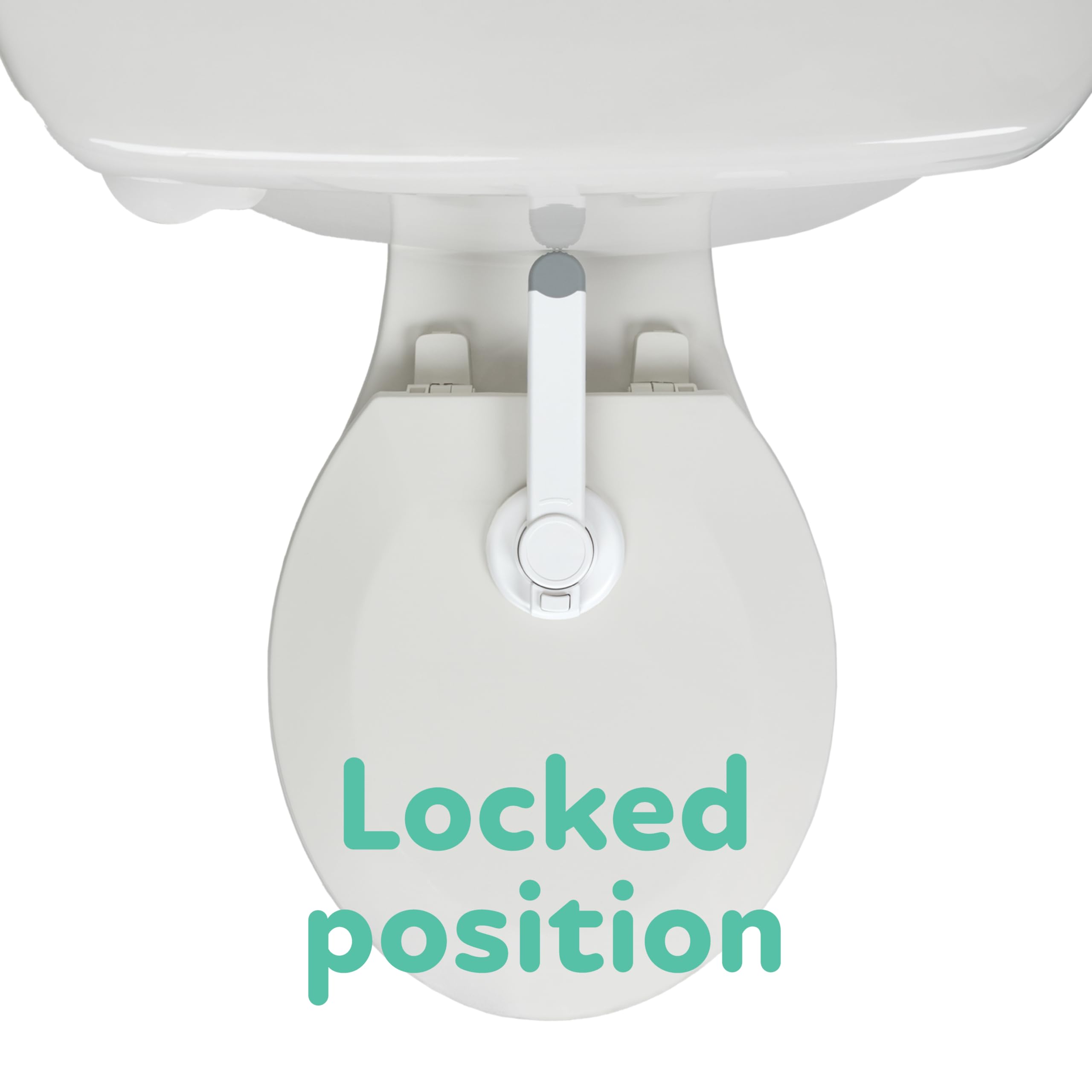 Nuby Child Safety Toilet Locks - 2 Pack - Toilet Lid Lock for Baby Proofing - Easy One-Hand Operation - Simple Installation - Fits Most Seats - Image 6