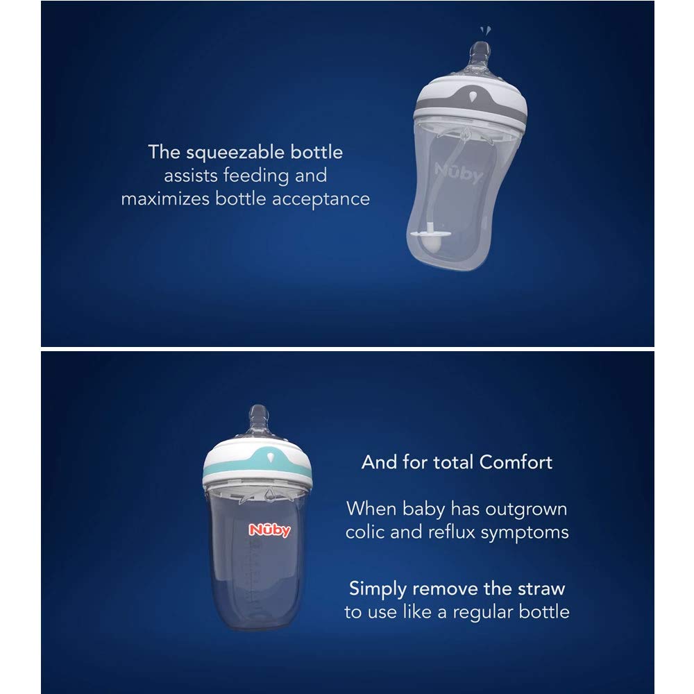 Nuby Comfort 360 Silicone Bottle, 8 Ounce - Image 4