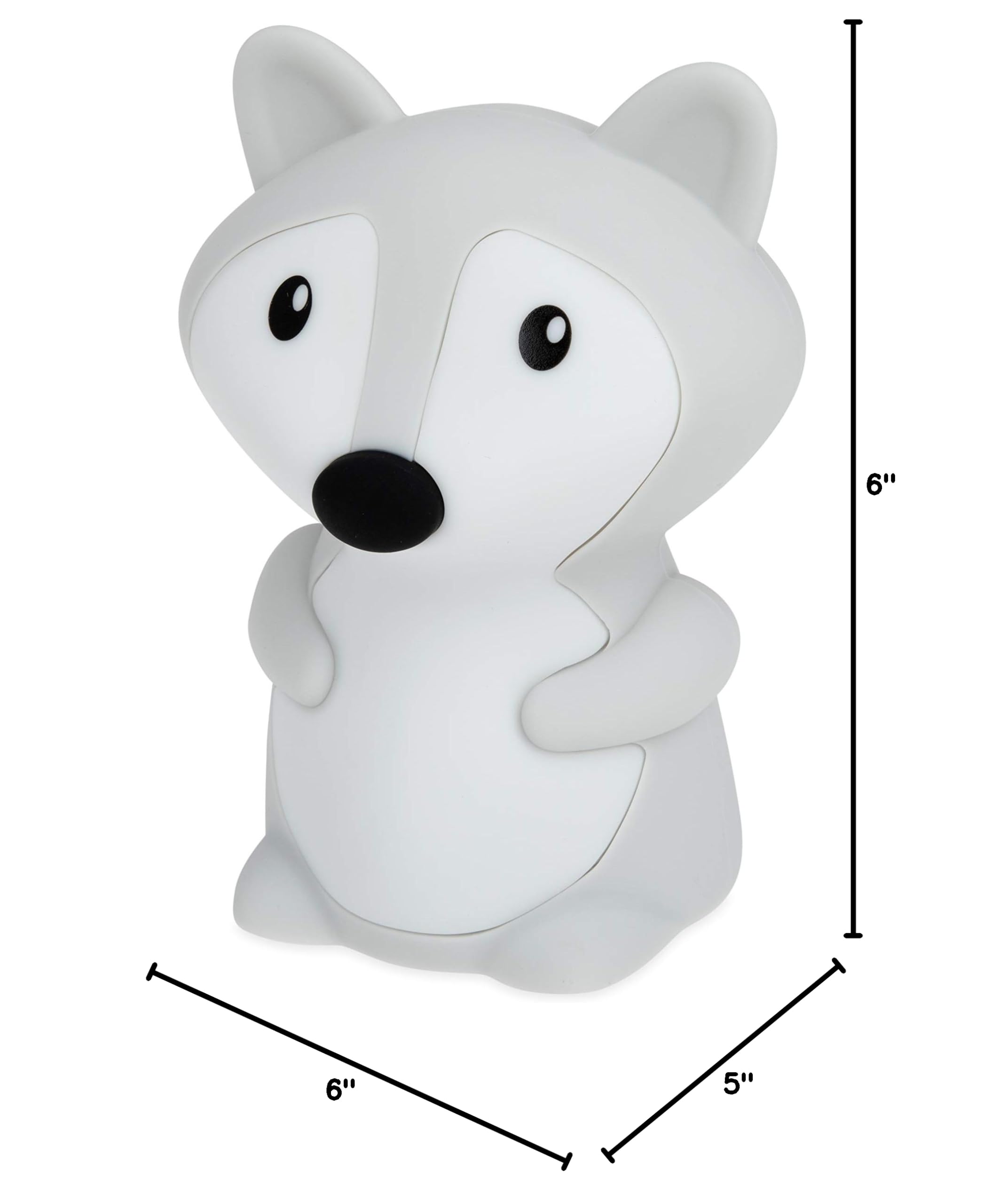 Nuby Fox Baby Silicone Nightlight, Rechargeable, Color Changing Touch Night Light for Kids Bedside - Image 7