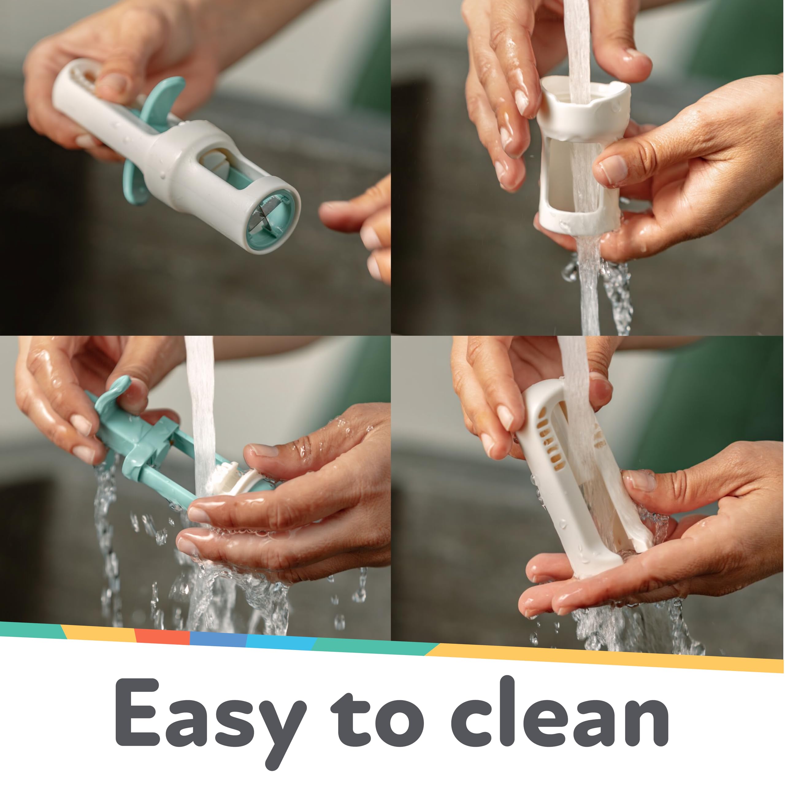 Nuby Grape Cutter Tool for Baby Food - Grape Slicer with Travel Lid - Safe to Use - Easy to Clean - Perfect for Snacks, Meals, and Baby-Led Weaning - Aqua - Image 5