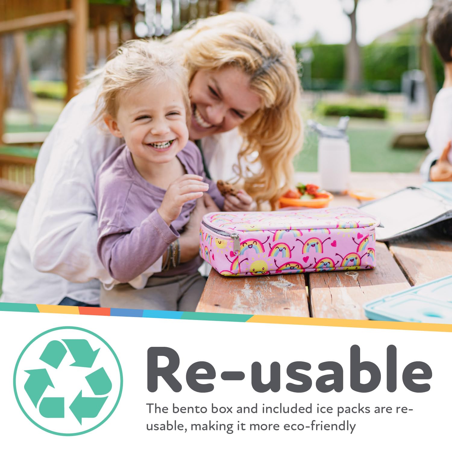 Nuby Lunchbox with Insulated Travel Bag - Bento Lunch Box - 3+ Years - Galactic Design - Back to School Essentials - Image 4