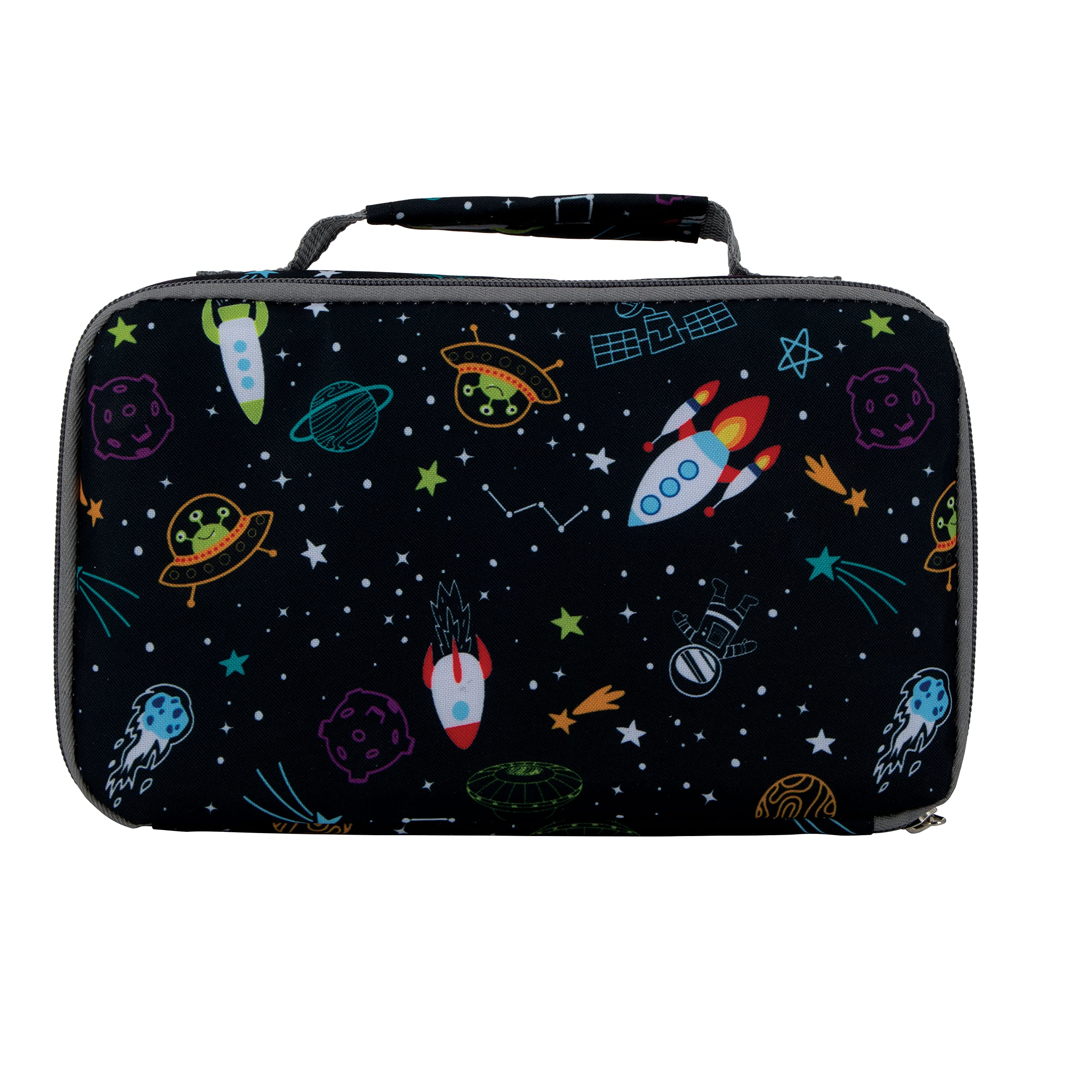 Nuby Lunchbox with Insulated Travel Bag - Bento Lunch Box - 3+ Years - Galactic Design - Back to School Essentials - Image 7