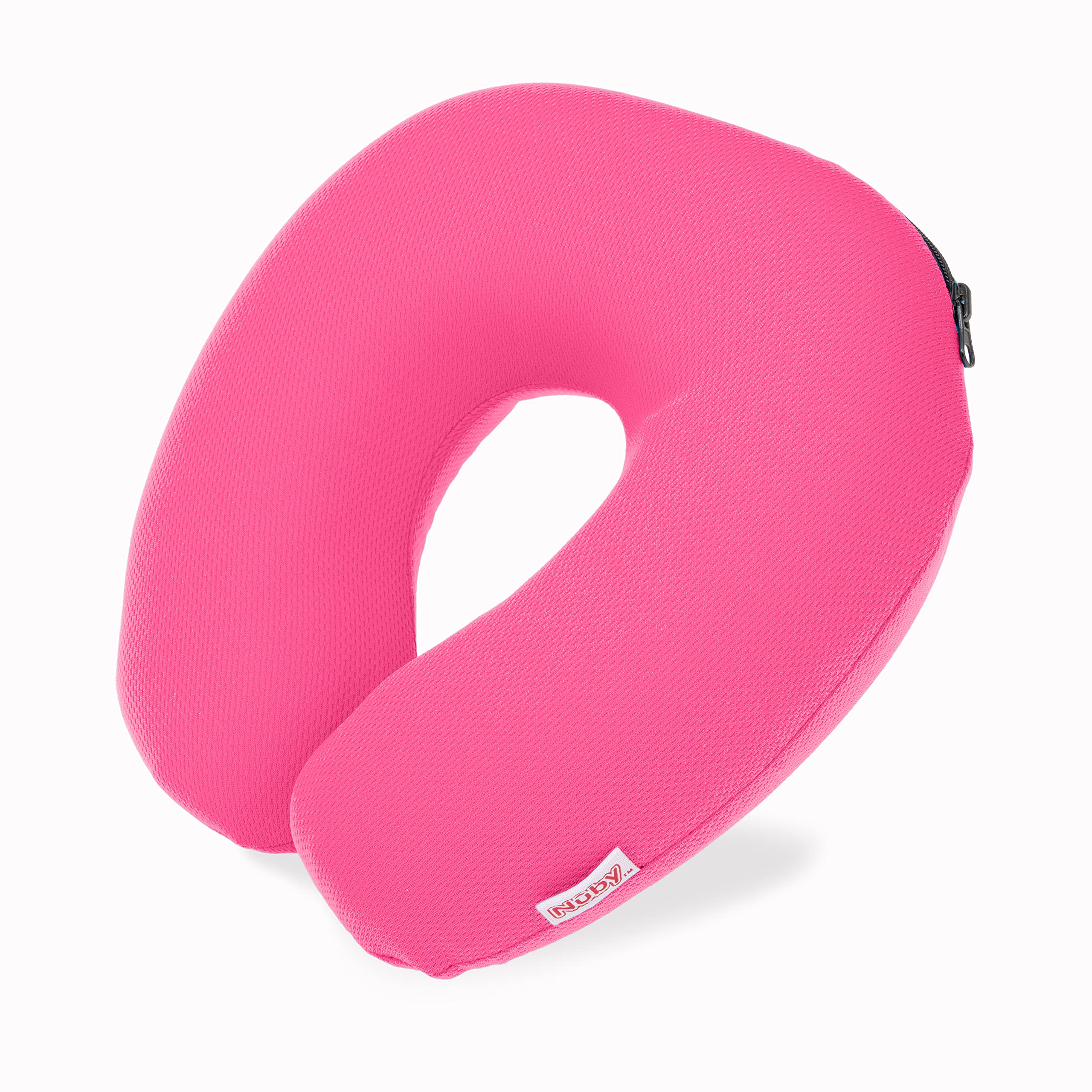 Nuby Memory Foam Support Pillow - Plush Travel Pillow - 0+ Months - Pink - Image 3