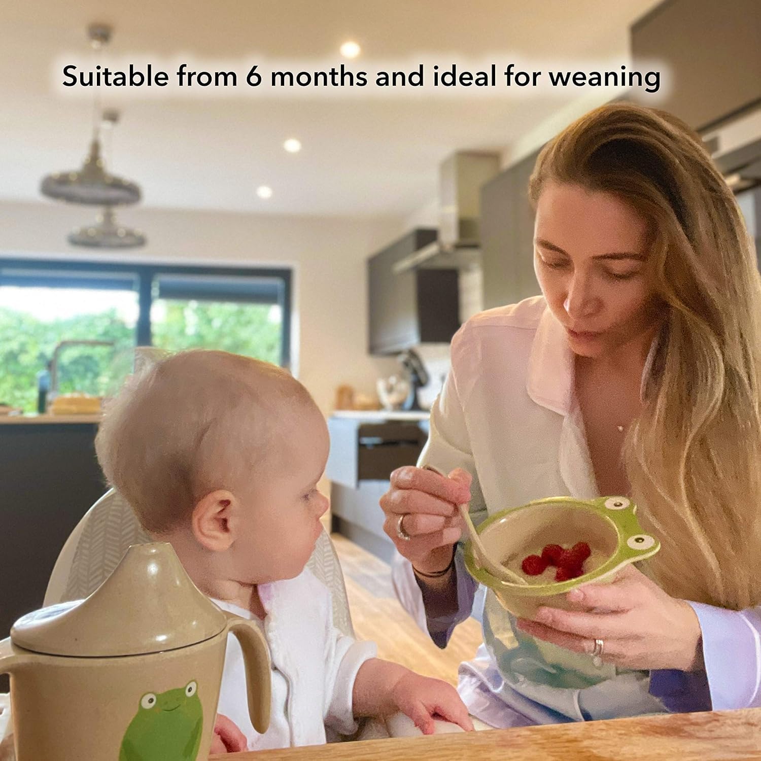 Nuby Rice Husk Baby Bowl - 100% Compostable and Biodegradable, Eco-Friendly Toddler Feeding Bowl, Non-Toxic, 6+ Months - Earth Friendly Tableware - Image 3