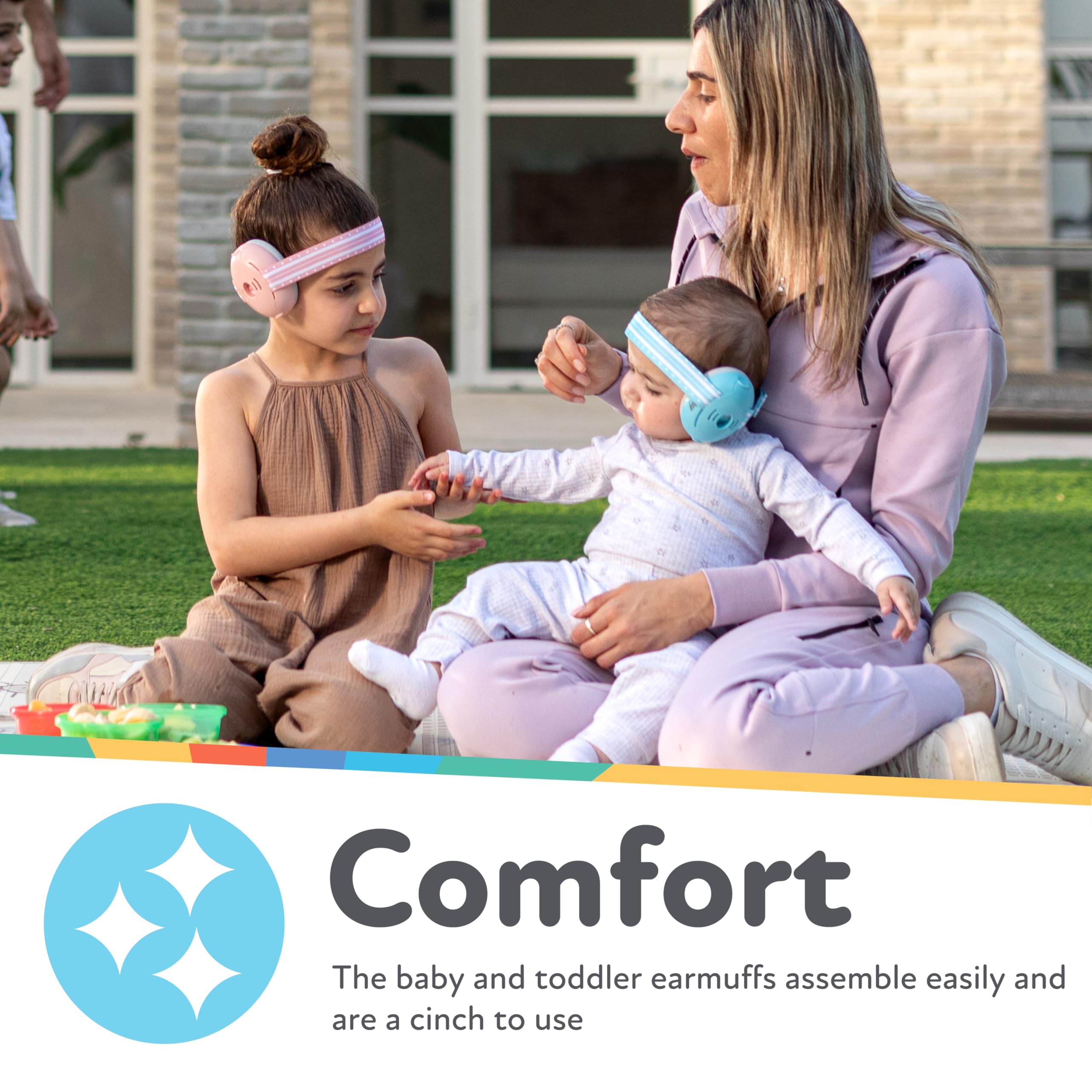 Nuby Soft Sounds Noise-Canceling Earmuffs with Travel Case - Image 3