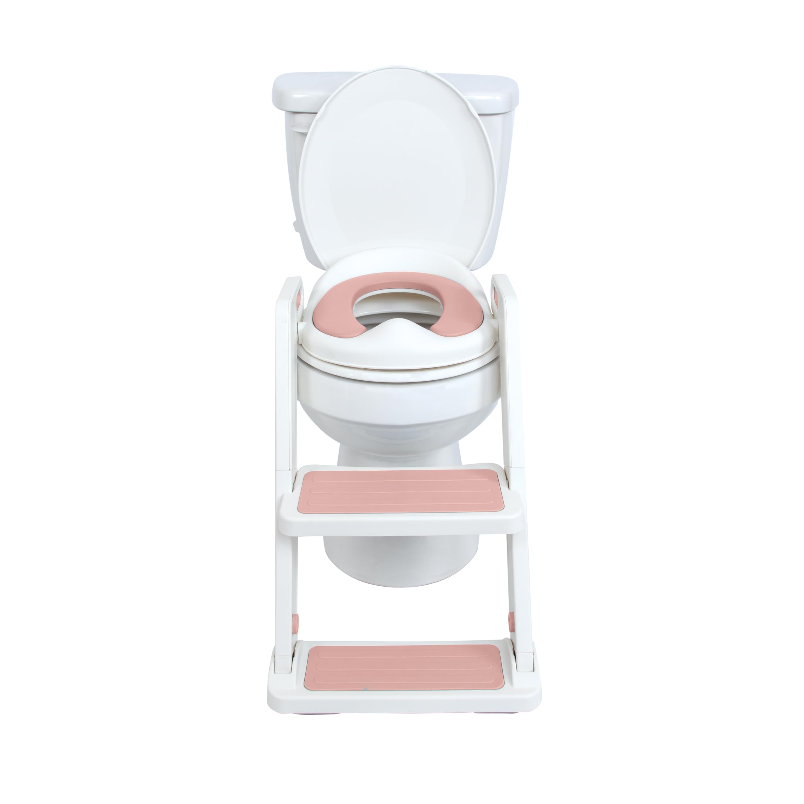 Nuby Step Ladder Toddler Potty Seat for Toilet - All-in-One Kids Potty Training Toilet Seat with Ladder for Toddlers 18+ Months - Pink - Image 7