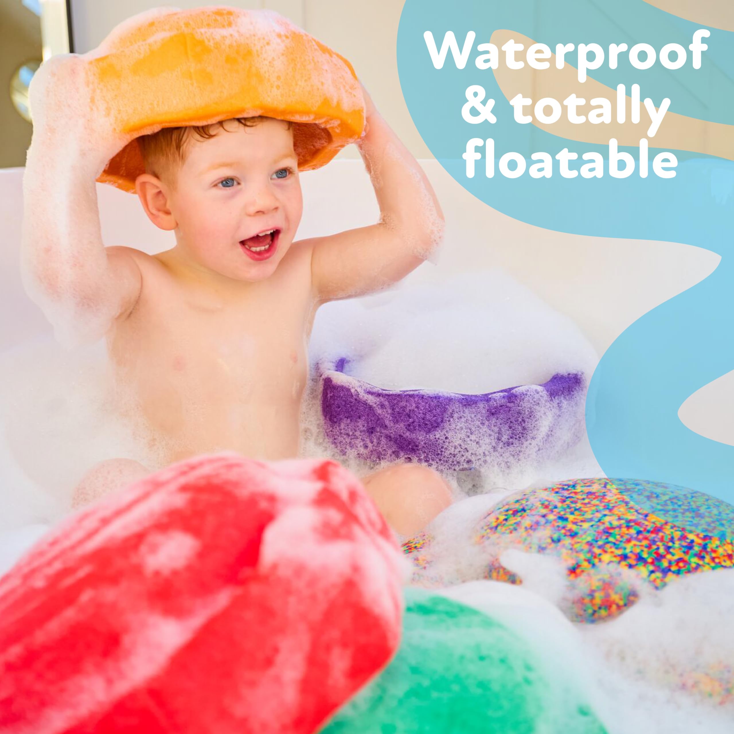 Nuby Stepping Stones StepPebbles with Balance Board - Montessori-Inspired Sensory Play - Stack, Step, & Balance Indoor & Outdoor Play - Waterproof & Holds Up to 400 lbs - Pastel Colors - Image 5