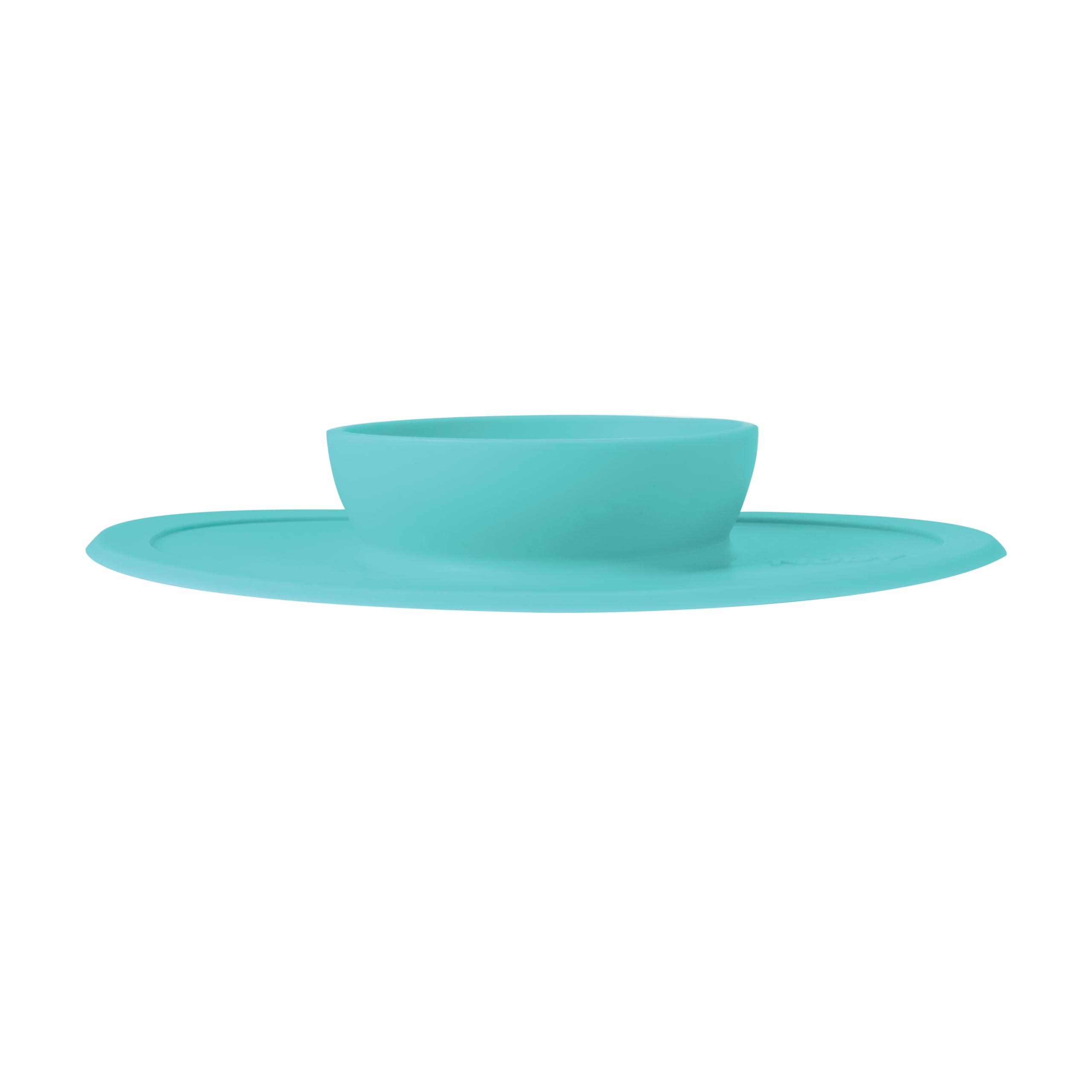 Nuby Sure Grip Silicone Feeding Bowl - Toddler Suction Plate - 6+ Months - Aqua - Image 6
